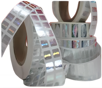 original hologram sticker on roll form 